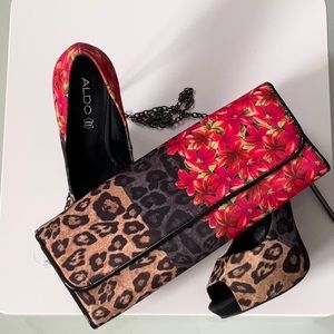 ALDO Stilettos and cross body purse set